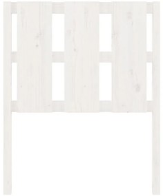 Cabeceira de cama 80,5x4x100 cm madeira de pinho maciça branco