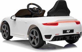 Carro elétrico para crianças RUF GT 12V,com portas rebatíveis, comando remoto, luzes LED dianteiras e traseiras, entrada USB/Aux, bateria de lítio, li