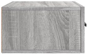 Mesas de cabeceira de parede 2 pcs 35x35x20 cm cinzento sonoma