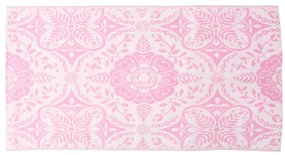 Tapete de exterior 120x180 cm ARAKIL PP cor-de-rosa