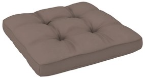 6 pcs conj. lounge paletes c/ almofadões pinho impregnado cinza