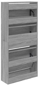 Sapateira 60x21x125,5 cm derivados de madeira cinzento sonoma