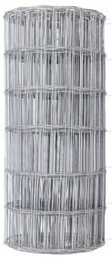 Cerca Euro com 13 Postes de Ponta 0.4x25 m de Aço Galvanizado