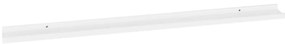 Prateleiras de parede 2 pcs 115x9x3 cm branco