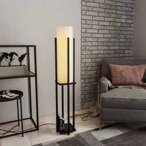 Candeeiro de Pé Shelf Lamp – Preto – 25x25x130 cm