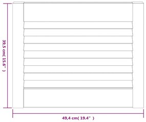 Portas de armário 4 pcs design de persiana pinho maciço branco