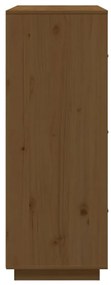 Aparador alto 67x40x108,5 cm pinho maciço castanho mel