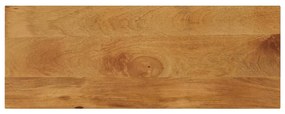 vidaXL Tampo de mesa retangular 70x20x2,5 cm mangueira maciça