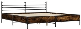 Estrutura de cama 180x200 cm derivados madeira/metal
