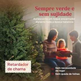 Árvore de Natal Artificial (SEM DECORAÇÕES) 150 cm com 1186 Ramos Densos Suporte Metálico Dobrável para Interior Verde