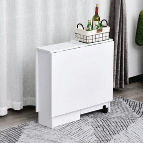 Mesa de Jantar Dobrável Atman - Branco - Design Nórdico