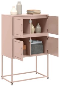 Aparador 68,5x38,5x107 cm aço rosa