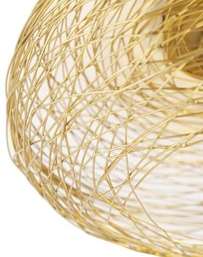 Candeeiro de teto design oval dourado - Sarella Design