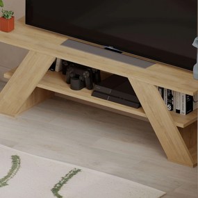 Móvel de TV "Luna" – Carvalho– 120 x 40 x 33,5 cm – Design Moderno