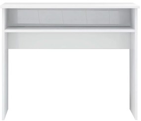 Secretária 90x50x74 cm derivados de madeira branco brilhante