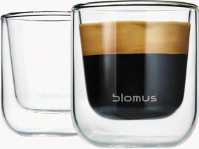 Chávenas de espresso em vidro duplo Nero, conjunto de 2