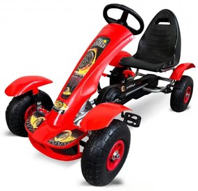 Kart a pedais para crianças F618 Vermelho