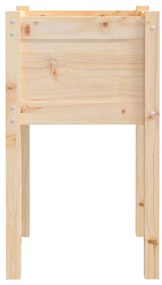 Vaso/floreira de jardim 50x50x70 cm pinho maciço