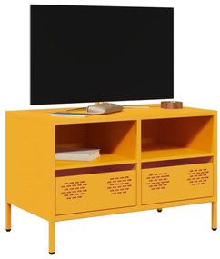 Móvel de TV 68x39x43,5 cm aço laminado a frio amarelo mostarda