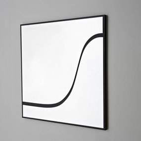 Espelho Abstract – Preto – 70 cm x 70 cm