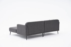 Sofá de Canto Revos – Antracite – 250 cm x 86 cm x 100 cm