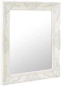 Espelho de parede estilo barroco 50x60 cm branco
