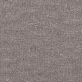 Cadeiras de jantar 6 pcs tecido cinzento-acastanhado