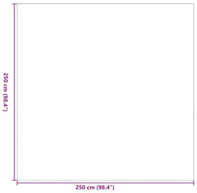 Tapete de Exterior 'ARAKIL'Cinza 250x250 cm PP
