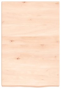Prateleira de parede 40x60x(2-4) cm carvalho maciço não tratado