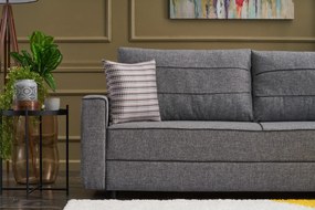 Sofá-Cama de 3 Lugares Ece – Cinzento – 215 cm x 88 cm x 90 cm