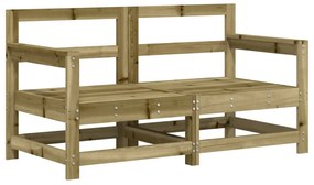 6 pcs conjunto lounge de jardim madeira de pinho impregnada