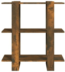 Estante/divisória 80x30x87 cm cor carvalho fumado
