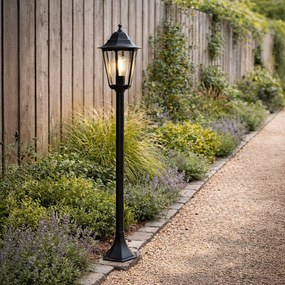 Lanterna de pé exterior preta 120 cm IP44 - Havana