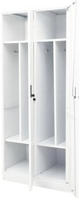 Roupeiro 80x50x180 cm aço branco