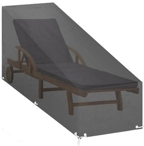 Capa para espreguiçadeira 12 ilhós 200x65x35/60 cm polietileno