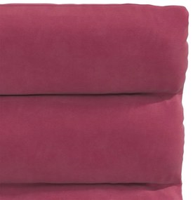 Cadeiras de jantar 2 pcs veludo vermelho tinto