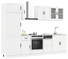 8 peças armário de cozinha conjunto Kalmar branco