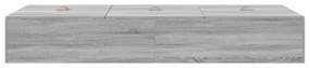 Cama com Arrumação vidaXL Cinza Sonoma 100x200 cm