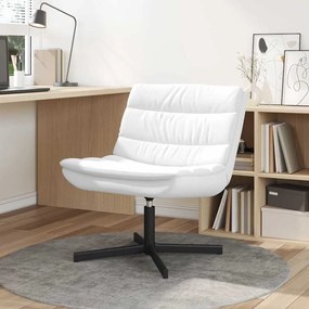 vidaXL Cadeira giratória Branco 63 x 75 x 76 cm Couro sintético