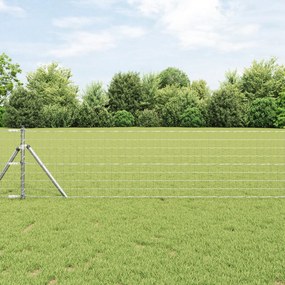 vidaXL Cerca Euro com 13 Postes 0.4x50 m Aço Galvanizado