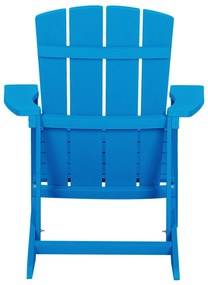 Cadeira de jardim azul ADIRONDACK Beliani