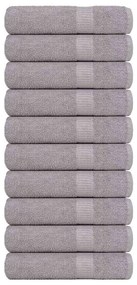 Toalhas de banho 10 pcs 70x140 cm 360 gsm 100% algodão cinzento