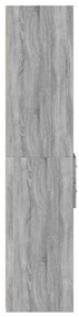 Armário alto 45x42,5x185 cm derivados de madeira cinza sonoma