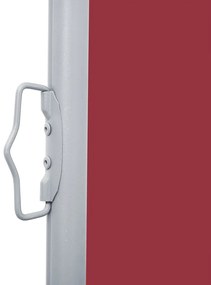 Toldo lateral retrátil 120x1000 cm vermelho