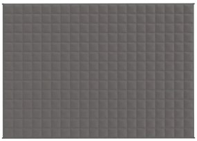 Manta pesada 10 kg 140x200 cm tecido cinza