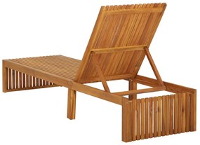 Espreguiçadeira com almofadão madeira de acácia maciça