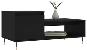 Mesa de centro 100x50x45 cm derivados de madeira preto