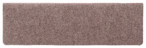 Tapetes de escada 15 pcs 65x21x4 cm tecido agulhado creme