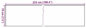 Telas de varanda 5 pcs 255x19 cm vime PE antracite