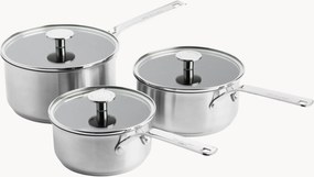 Panelas com tampa, conjunto de 6